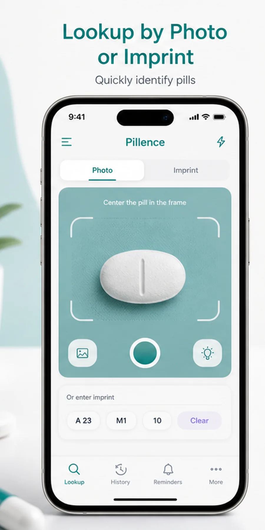 Searching for a pill by photo or imprint