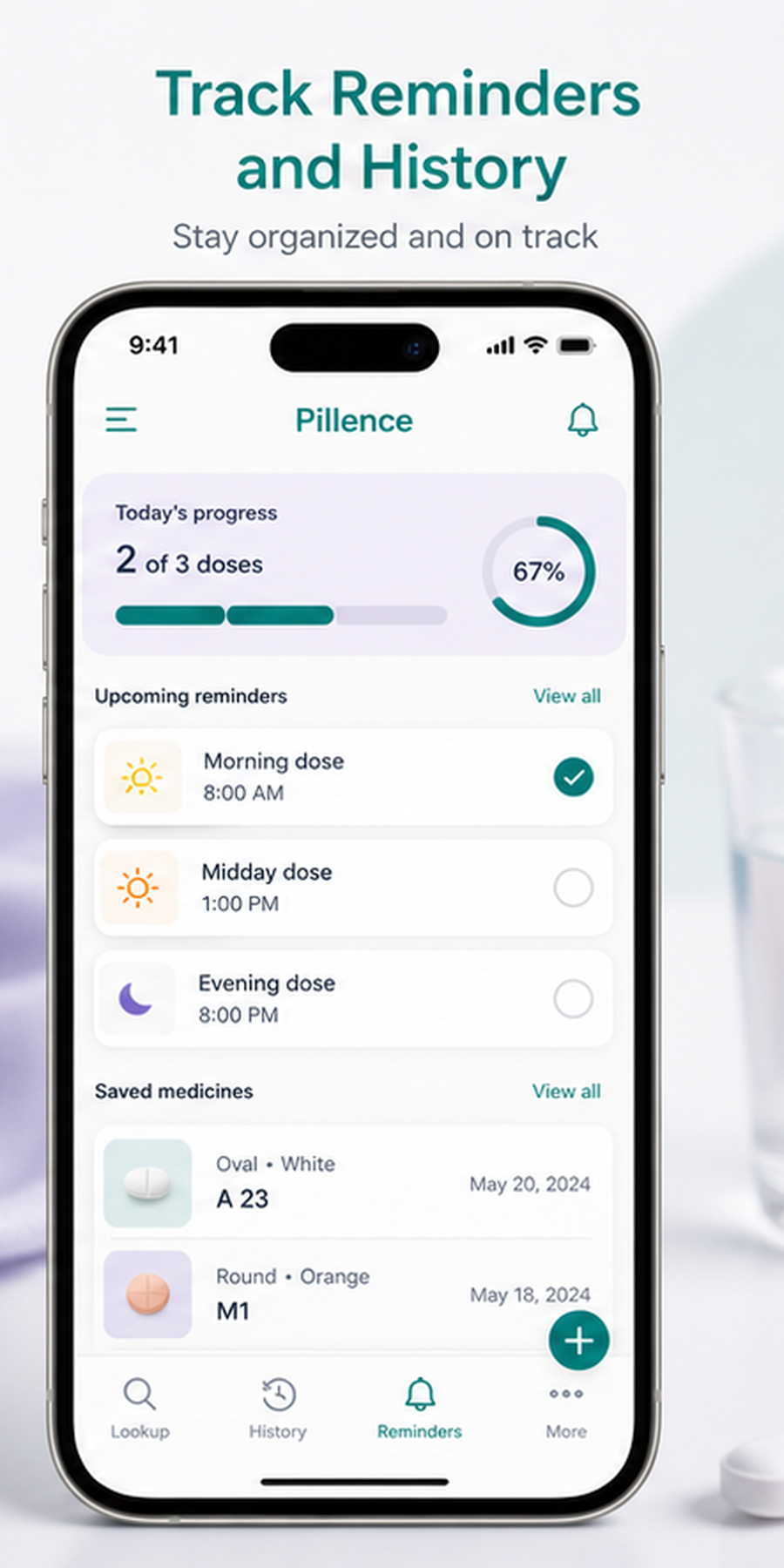 Saving medication records for professional review